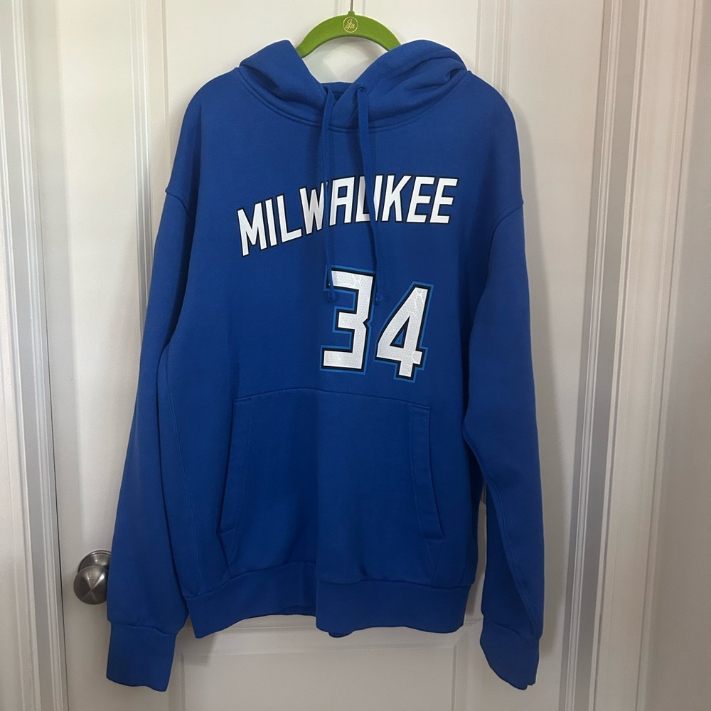 NBA Blue Milwaukee Sweatshirt Hoodie